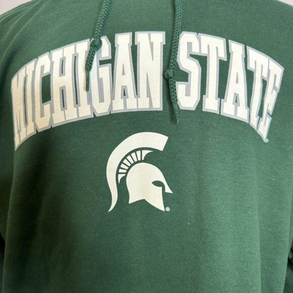 Michigan State Spartans Green Hoodie XL NCAA Captivating Pullover Sweatshirt - Picture 4 of 7